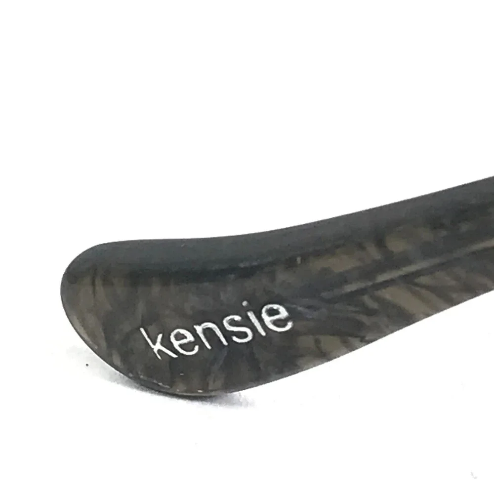 Kensie Eyeglasses Frames FEATHER BK Black Gray Square Full Rim 52-16-135